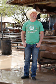 Cinch Men's Short Sleeve T-Shirt - Heather Green