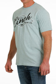 Cinch Men's Short Sleeve T-Shirt - Heather Teal