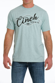 Cinch Men's Short Sleeve T-Shirt - Heather Teal