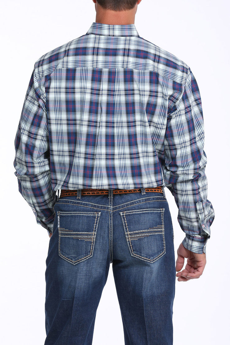 Cinch Men's Long Sleeve Shirt - Navy