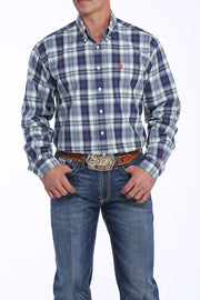 Cinch Men's Long Sleeve Shirt - Navy