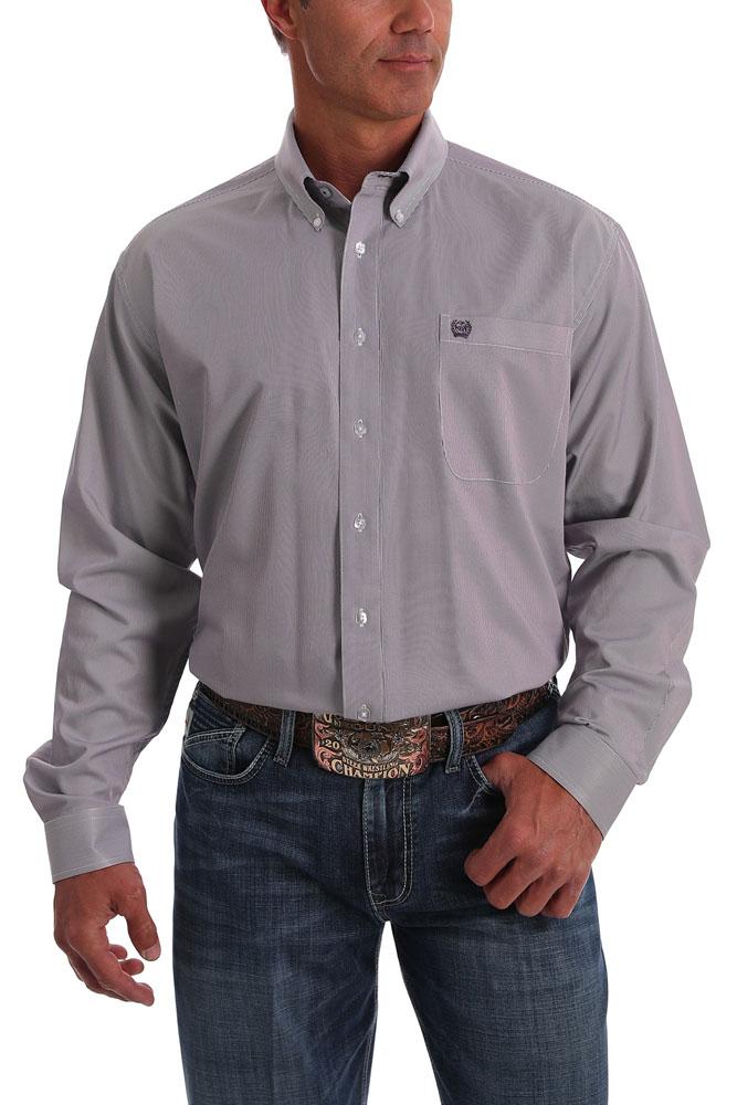 Cinch - Men's Long Sleeve Shirt - Purple