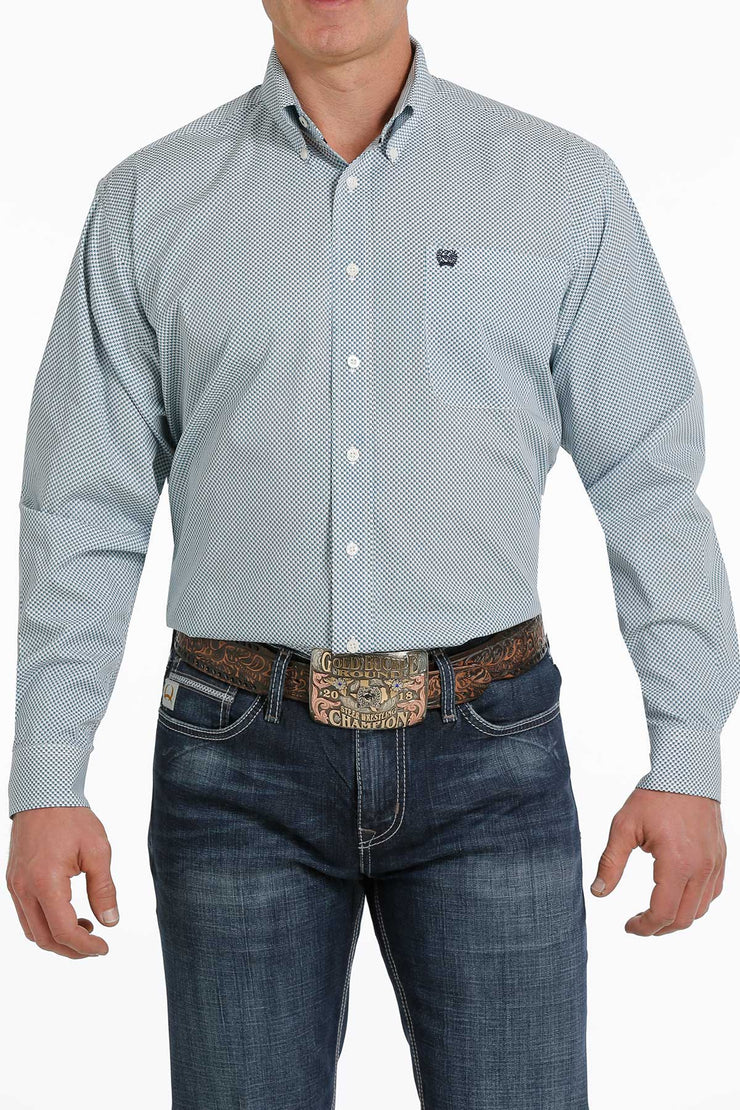 Cinch - Men's Long Sleeve Shirt - Blue
