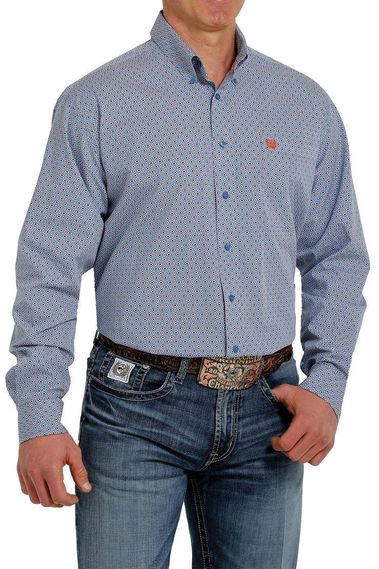 Cinch - Men's Long Sleeve Shirt - Blue