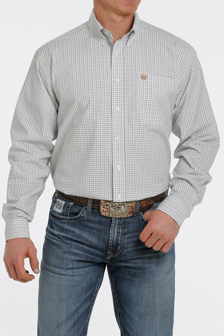 Cinch - Men's Long Sleeve Shirt -  White