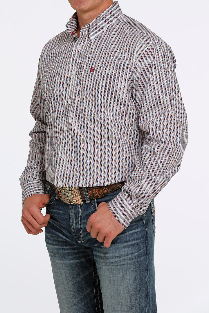 Cinch - Men's Long Sleeve Shirt - White