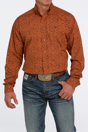Cinch - Men's Long Sleeve Shirt - Brown