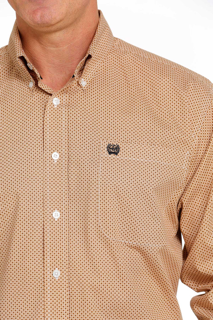 Cinch - Men's Long Sleeve Shirt - Brown