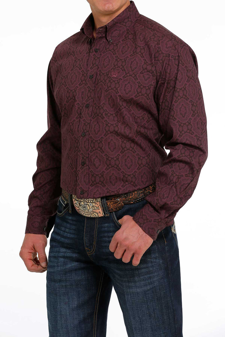 Cinch - Men's Long Sleeve Shirt - Brown