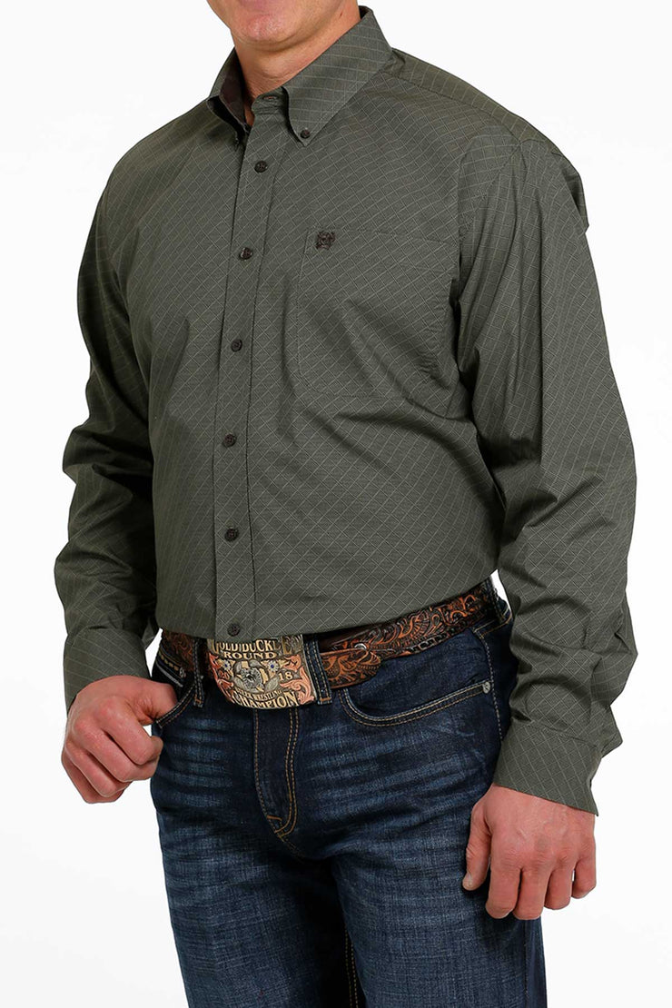 Cinch - Men's Long Sleeve Shirt - Olive