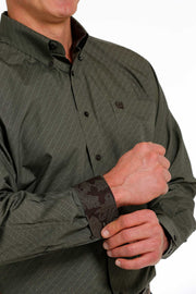 Cinch - Men's Long Sleeve Shirt - Olive