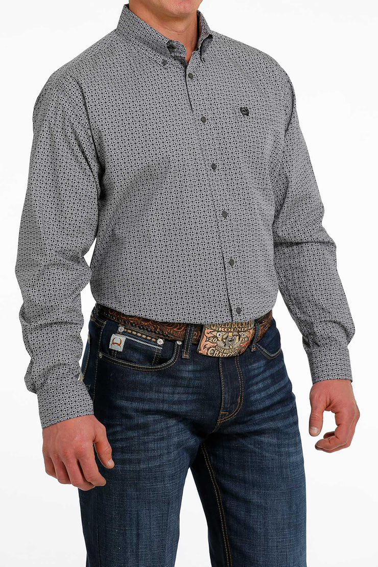Cinch - Men's Long Sleeve Shirt - Grey