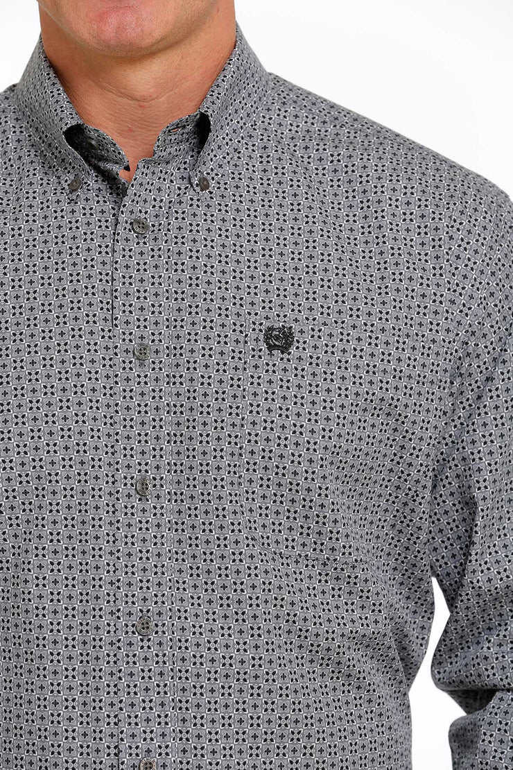 Cinch - Men's Long Sleeve Shirt - Grey