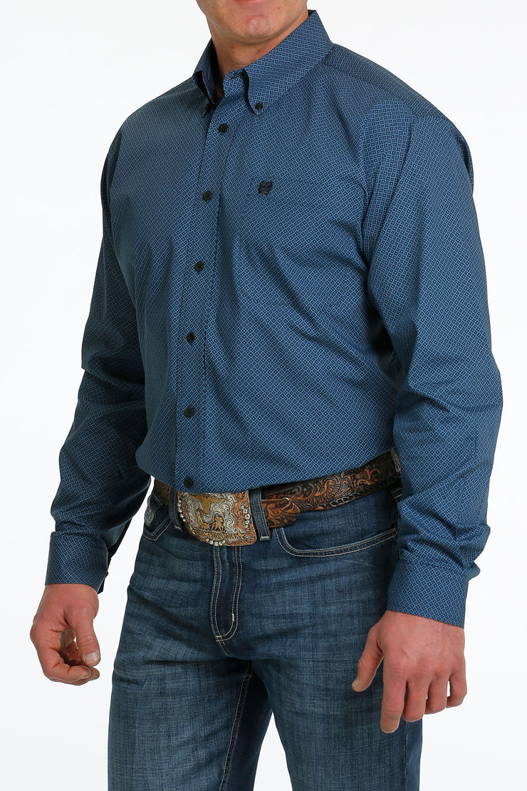 Cinch - Men's Long Sleeve Shirt - Blue