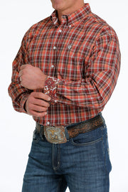 Cinch - Men's Long Sleeve Shirt - Plaid/Multi