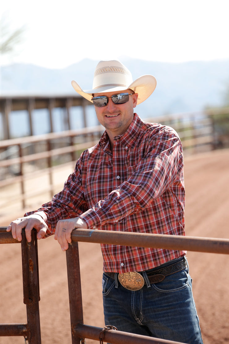 Cinch - Men's Long Sleeve Shirt - Plaid/Multi
