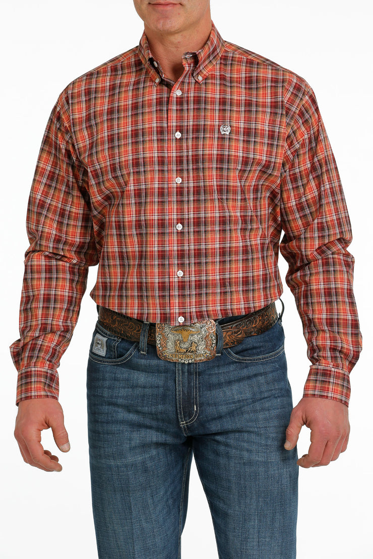 Cinch - Men's Long Sleeve Shirt - Plaid/Multi