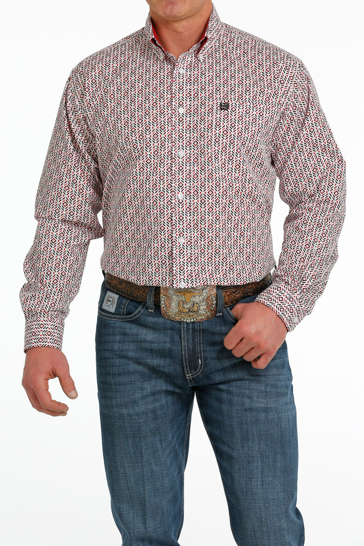 Cinch - Men's Long Sleeve Shirt - White