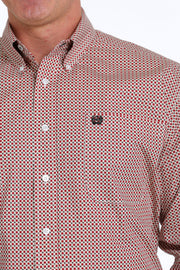 Cinch - Men's Long Sleeve Shirt - Burgundy