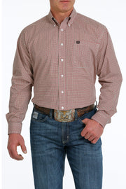 Cinch - Men's Long Sleeve Shirt - Burgundy