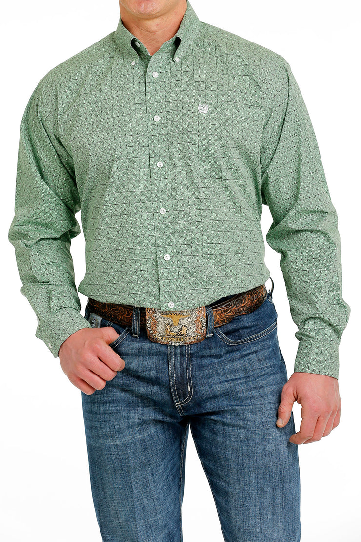 Cinch - Men's Long Sleeve Shirt - Green