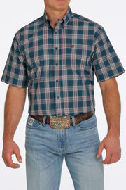 Cinch - Men's Short Sleeve Shirt - Teal