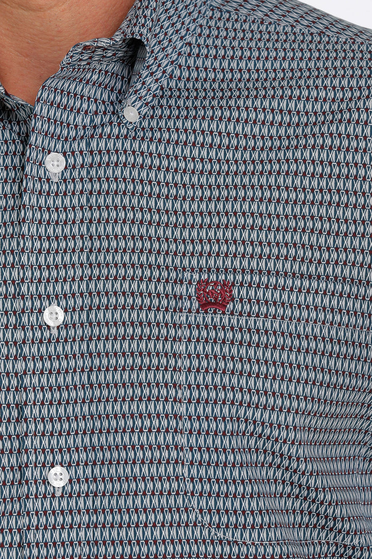 Cinch Men's Short Sleeve Shirt - Gray