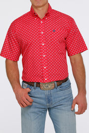 Cinch - Men's Short Sleeve Shirt - Red