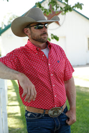 Cinch - Men's Short Sleeve Shirt - Red