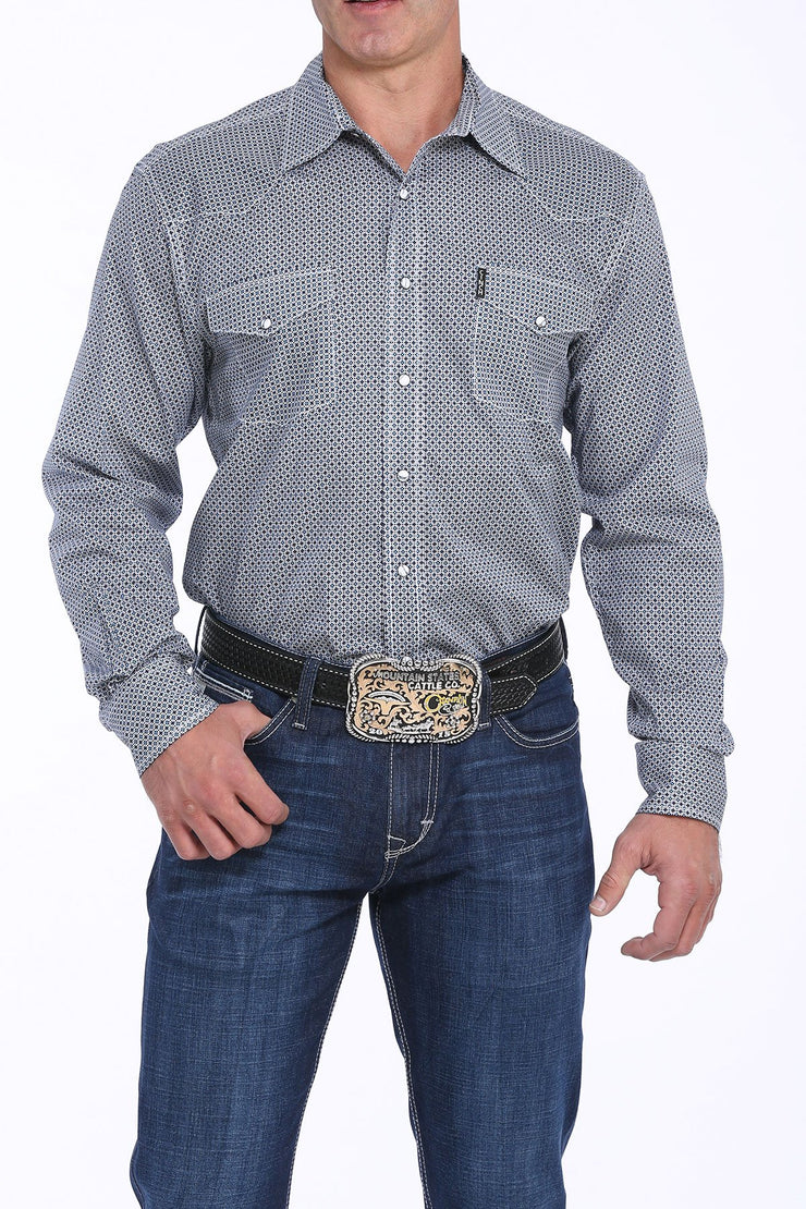 Cinch - Men's Long Sleeve Shirt - Navy