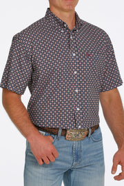 Cinch Men's Short Sleeve ArenaFlex Shirt - Navy