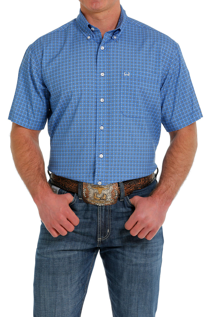 Cinch Men's Short Sleeve Shirt Arena Flex - Royal