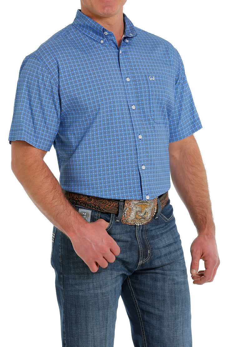 Cinch Men's Short Sleeve Shirt Arena Flex - Royal
