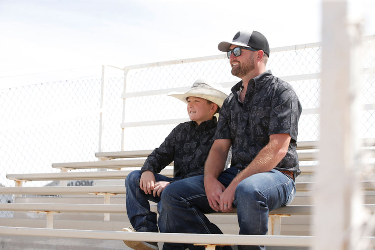 Cinch Men's Short Sleeve Shirt Arena Flex - Black
