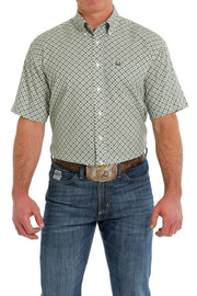 Cinch Men's Short Sleeve Shirt Arena Flex - Cream