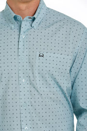 Cinch Mens Long Sleeve - Arena Flex- Light Blue
