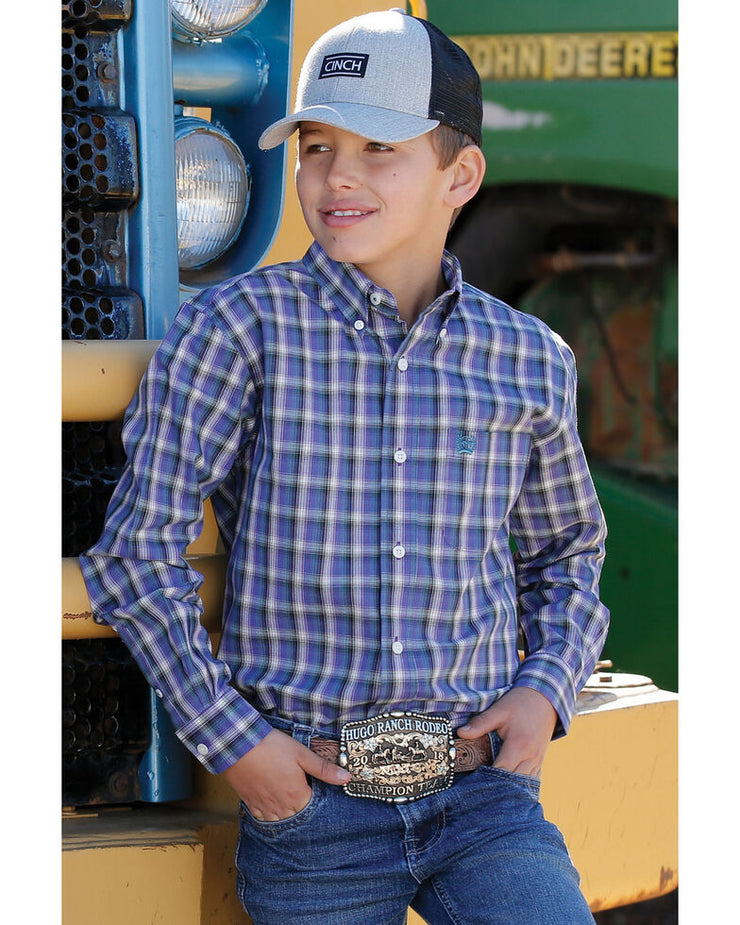 Cinch Boy's Long Sleeve Shirt - Multi