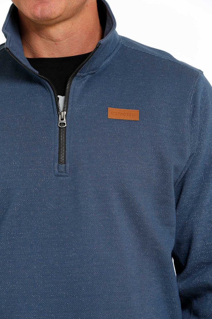 Cinch Men's 1/4 Zip Pullover - Blue