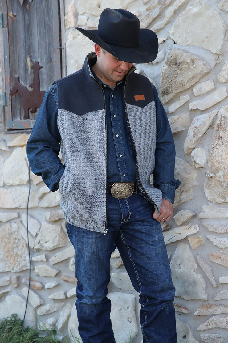 Cinch Men's Wooly Vest - Gray