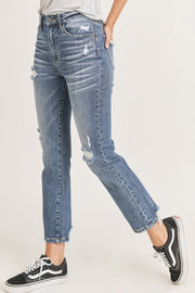 Risen Jeans- Vintage Washed Straight Leg