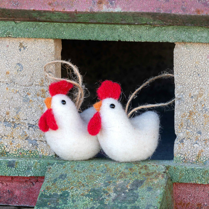 Wool Ornaments - Farm Animals