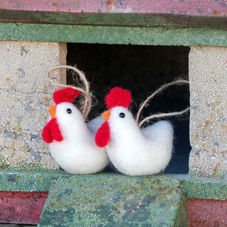 Wool Ornaments - Farm Animals