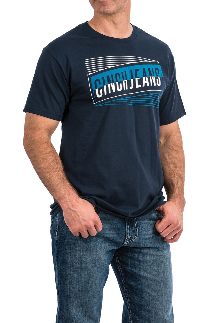 Cinch Men's Short Sleeve T-Shirt - Navy