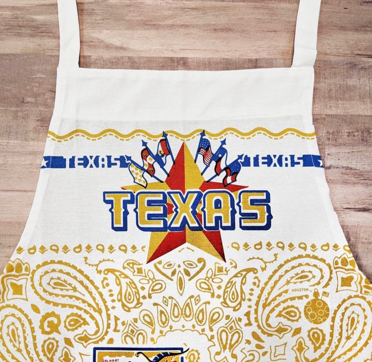 One Hundred 80 Degrees -  Texas Apron - White