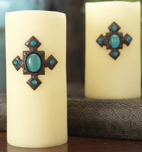 Flickering Cross Candle