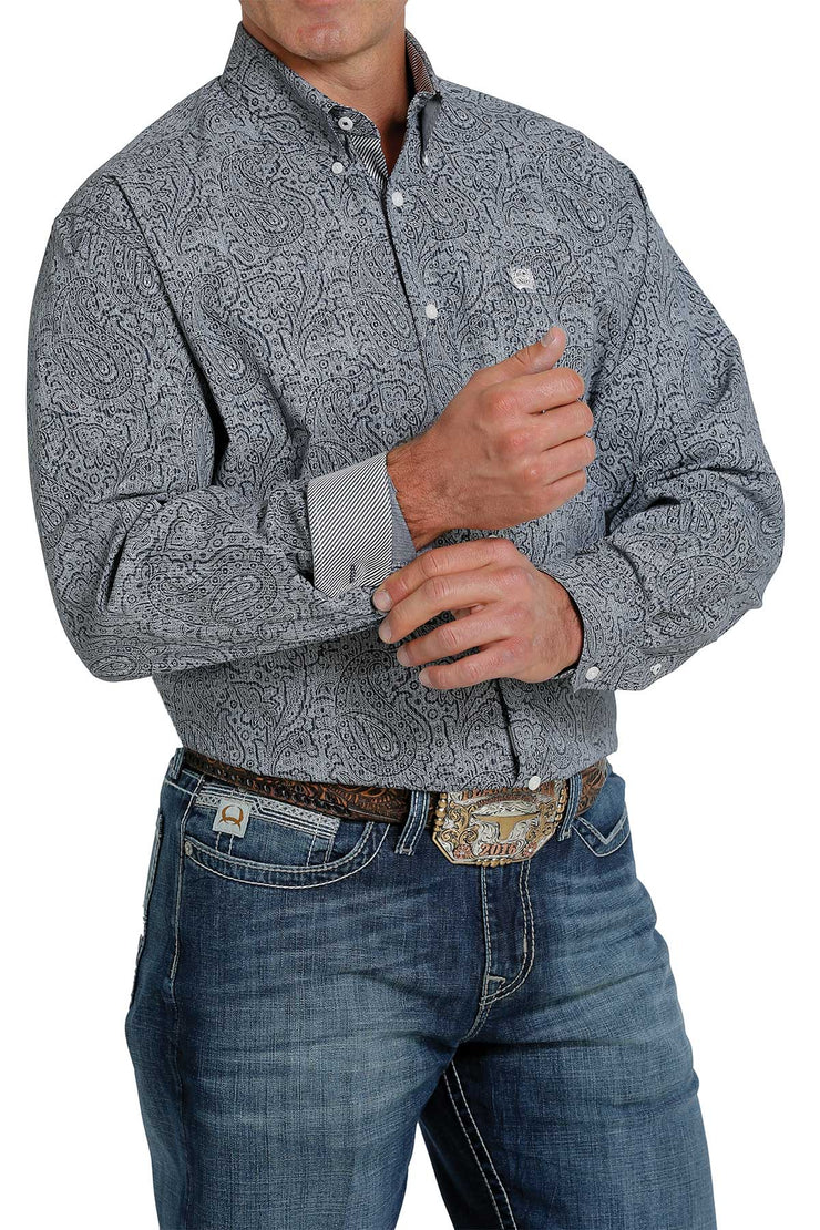 Cinch - Men's Long Sleeve Shirt - Navy