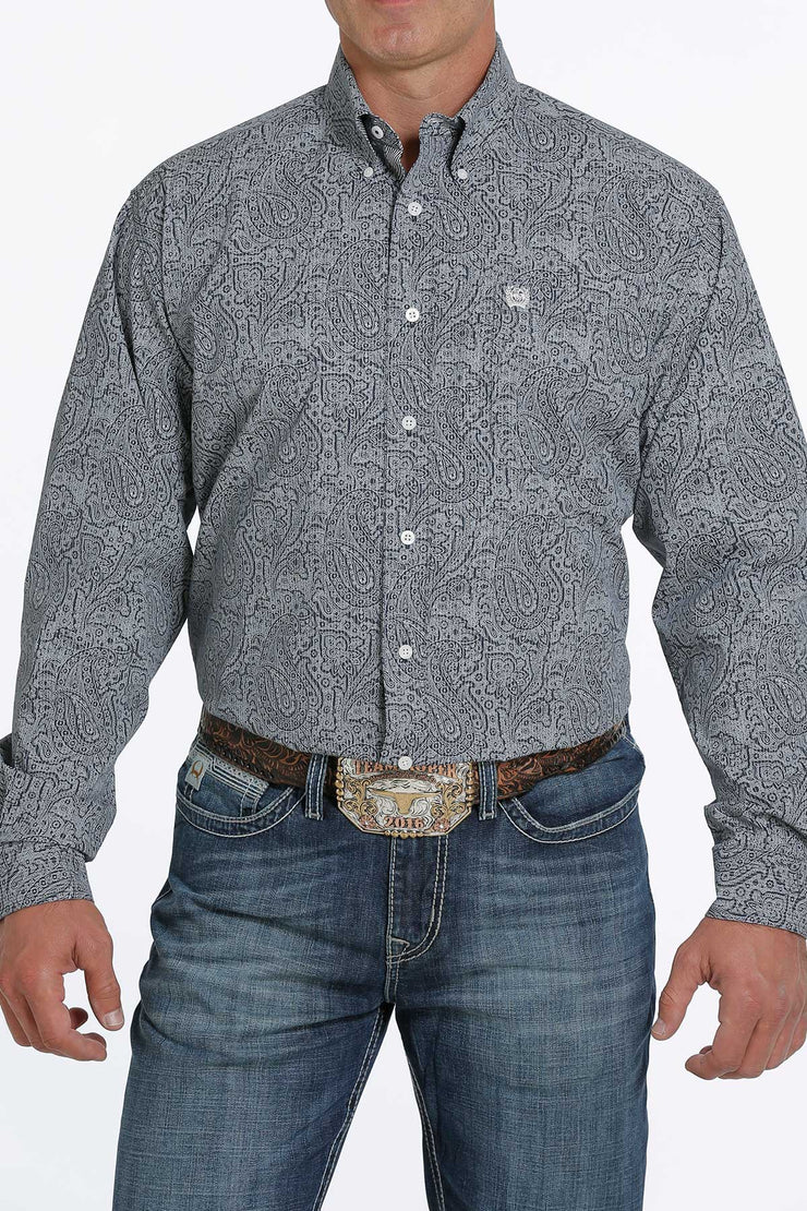 Cinch - Men's Long Sleeve Shirt - Navy