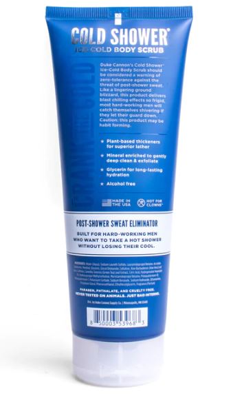 Duke Cannon Cold Shower Ice-Cold Body Scrub