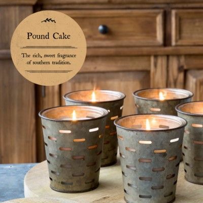 Park Hill Pound Cake Olive Bucket Candle