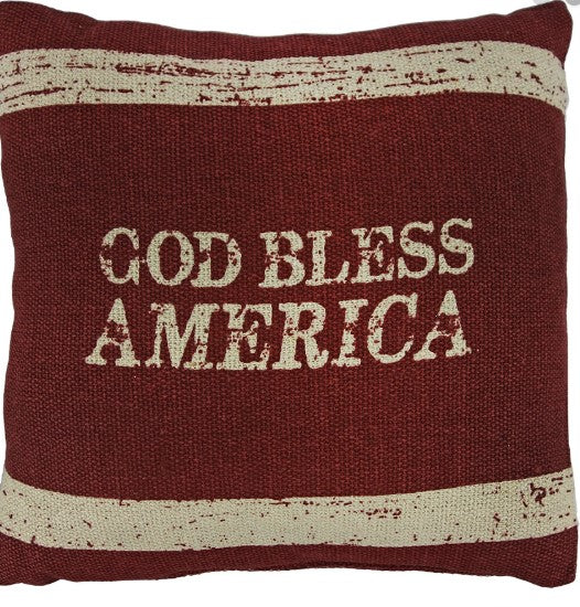 God Bless America Pillow